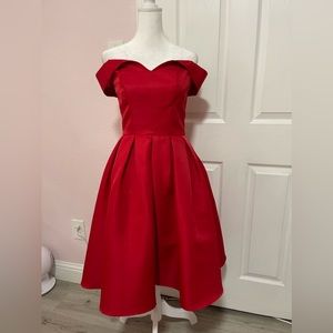 Chi Chi London Bardot off shoulder dress